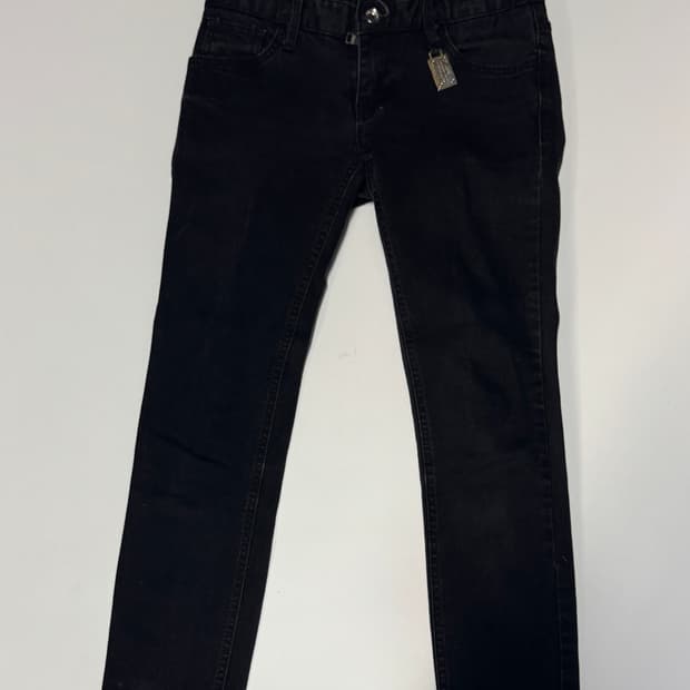 여성 돌체앤가바나 자물쇠 디테일 스키니 블랙 데님팬츠 29인치