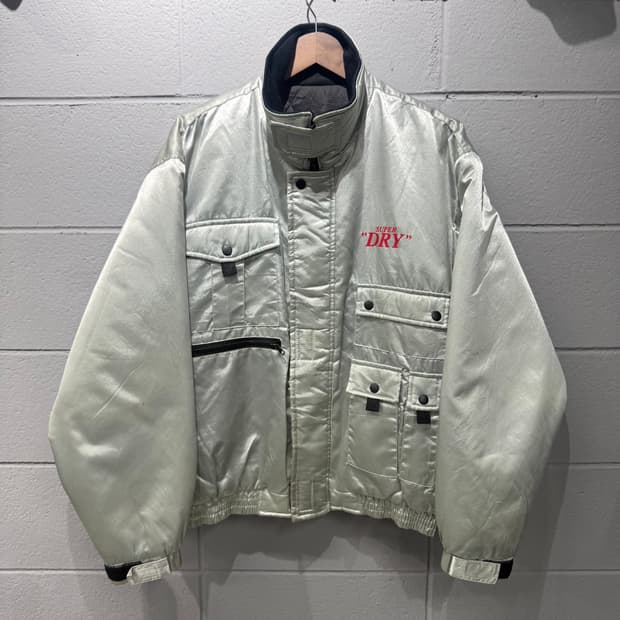 슈퍼드라이 빈티지 실버 자켓