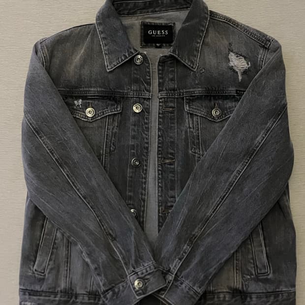 Guess 흑청자켓 L사이즈