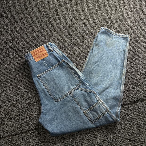 아웃스탠딩 아메카지 카펜터 루즈핏 데님 팬츠 2862