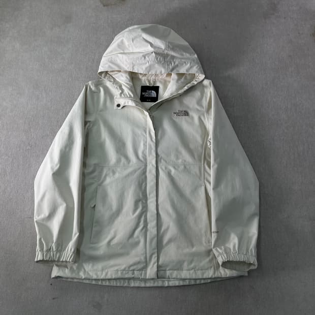 W 95 노스페이스 드라이벤트 화이트 바람막이 자켓 