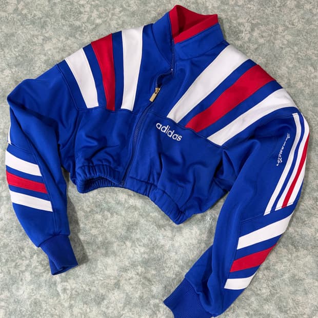 [L] 90s 아디다스 크롭 트랙탑 져지