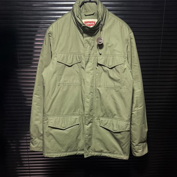 리바이스 패드디 야상 개파카 사파리 헌팅 필드 자켓 국방색 멀티 포켓 