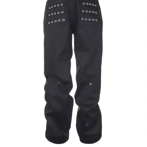 비엑세스 아일렛 블랙데님팬츠 0 사이즈