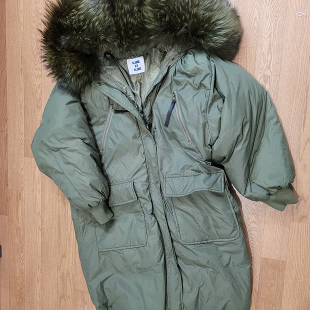 SLINE BY SLINE라쿤퍼 다운 야상 55~66