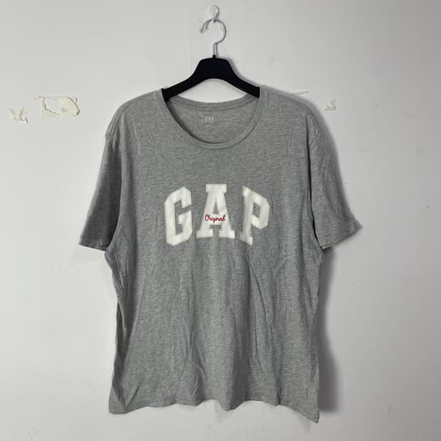 GAP 갭 로고 반팔 티셔츠 그레이