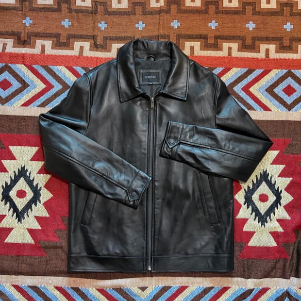 100) 양가죽 싱글라이더 레더자켓