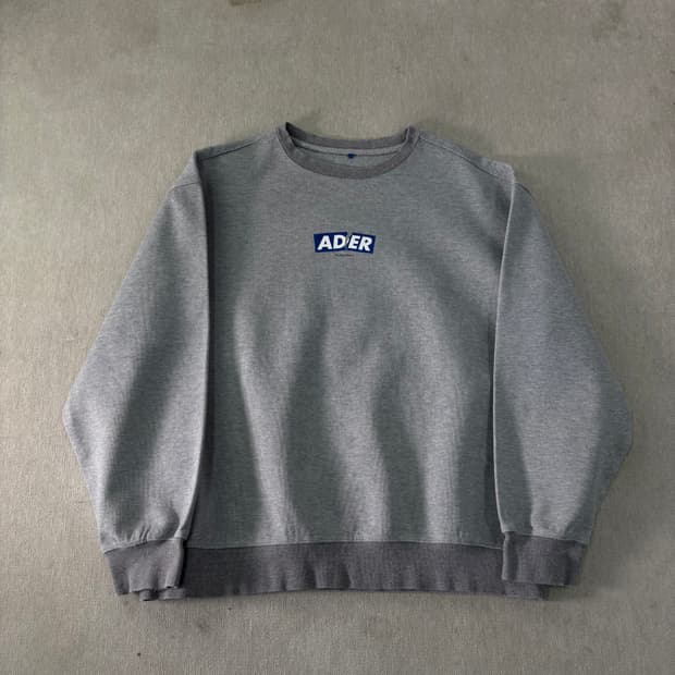 100 아더에러 오리진 박스 그레이 맨투맨