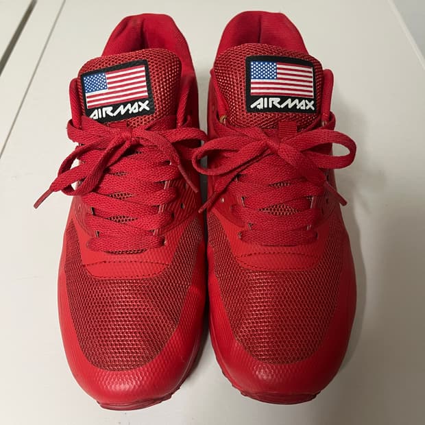 나이키 에어맥스90 하이퍼퓨즈 인디펜던스데이 레드