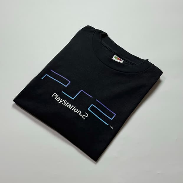 00‘s 플레이스테이션 2 PS2 프로모 빈티지 세인트 미카엘 반팔티 L