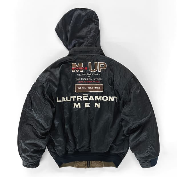 90s 빈티지 Lautreamont men 리버시블 봄버 자켓