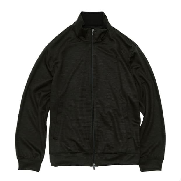 폴리테루 휴먼인덱스 휴먼 스트라이프 트랙 탑 자켓 카키 블랙