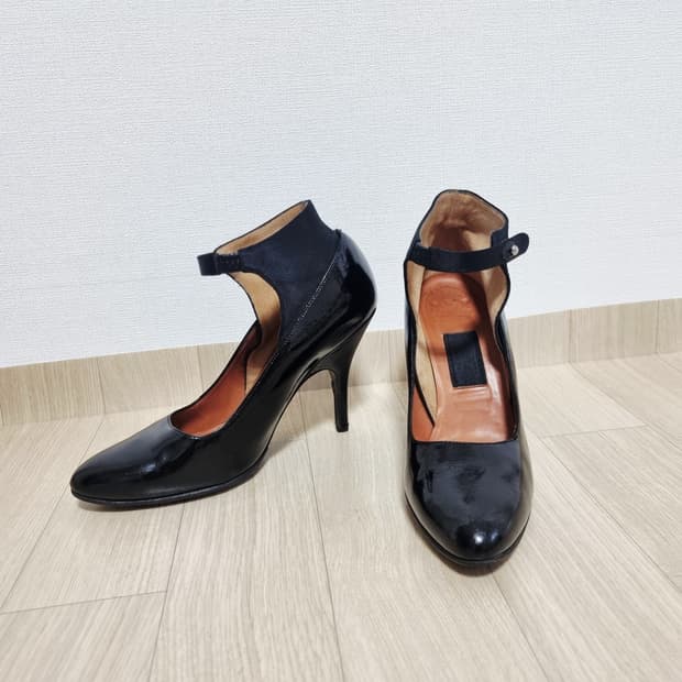 프랑스 랑방 파리 이태리메이드 하이힐 펌프스 구두 (235/36.5) 