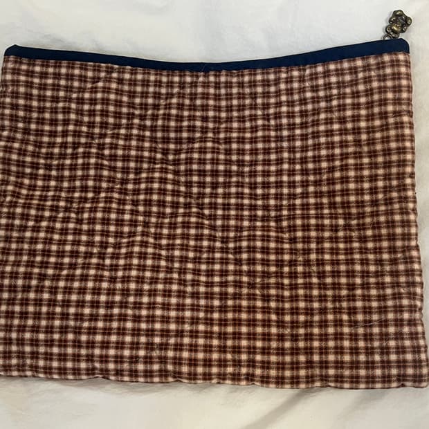 퀼트 orange navy 파우치