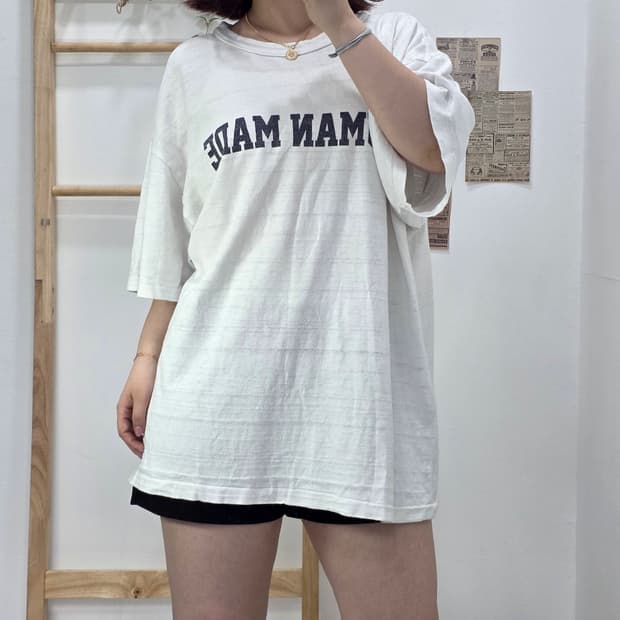 [프립]3XL/휴먼메이드 반팔 티셔츠 화이트