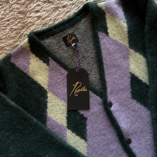 니들스 모헤어 가디건 XL