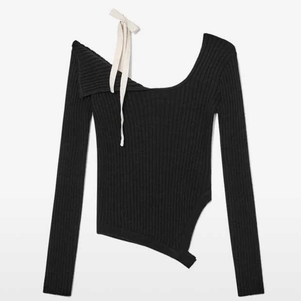 글로니 오프숄더 니트 블랙