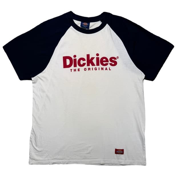 DICKIES 프린팅 반팔 티셔츠 화이트 L