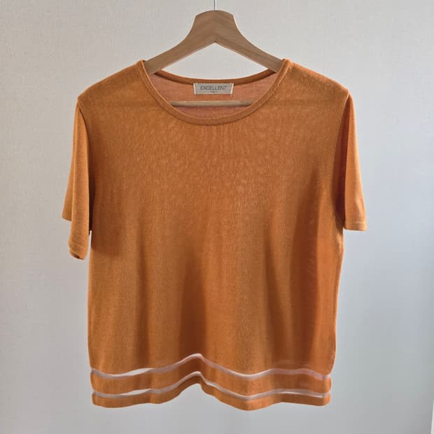 japanese vintage 시스루 밑단 니트