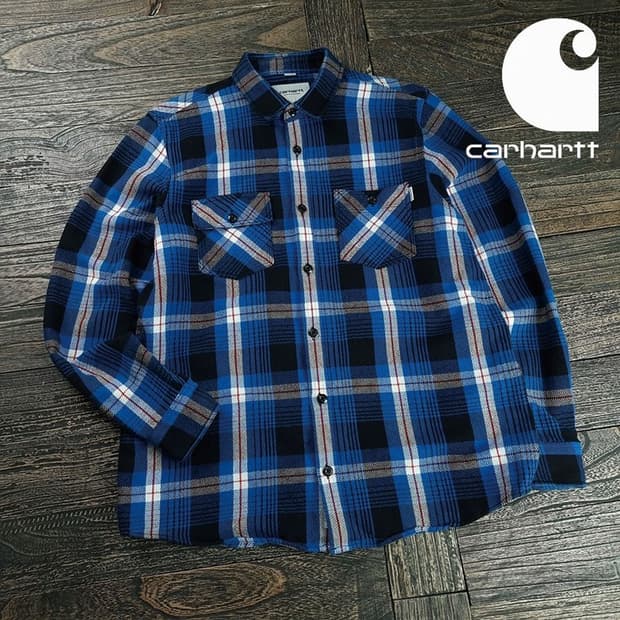 [칼하트] 투포켓 체크 플란넬 셔츠 M19852