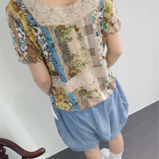 Patchwork Lace Blouse