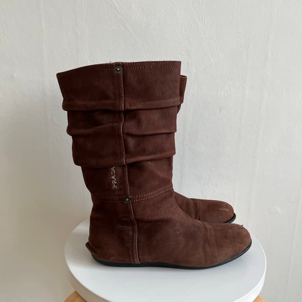 prada sport 셔링 부츠