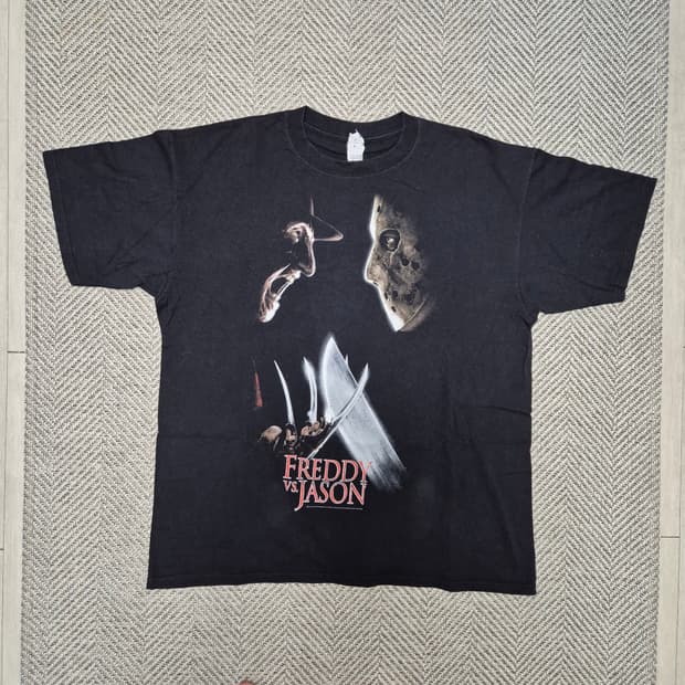 00s Freddy vs Jason 영화 굿즈 티셔츠 (XL)