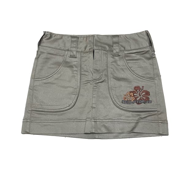 sculptor hibiscus Low-rise Mini Skirt