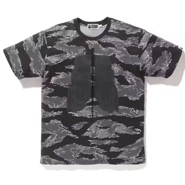 베이프 타이거 캐모 티셔츠 L 