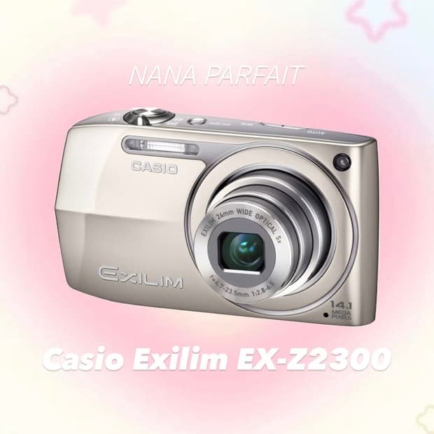 카시오 엑슬림 ex-z2300 아일릿 모카 블랙핑크 로제 빈티지 디카