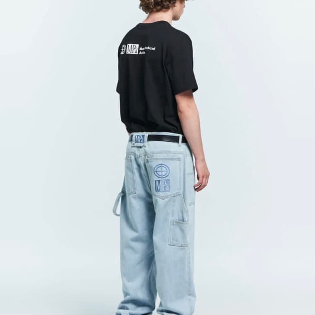 플라스틱프로덕트 MPa 페인터 데님 팬츠 M사이즈 팝니다