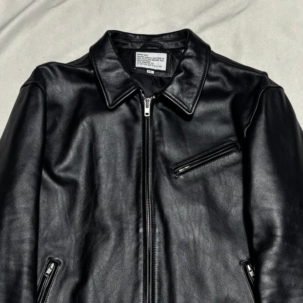 XXL 에이징 씨씨 카우레더 자켓