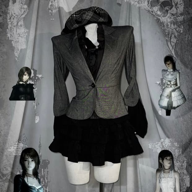 공겜여주 고스 코디세트 스윙잉홍대