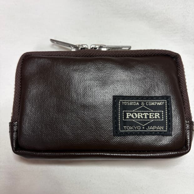 포터 프리스타일 멀티 코인 지갑 브라운
