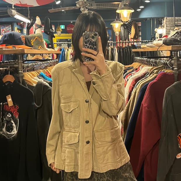 Rauren Palph Laruen 로렌 랄프로렌 진스 베이지 데님 자켓