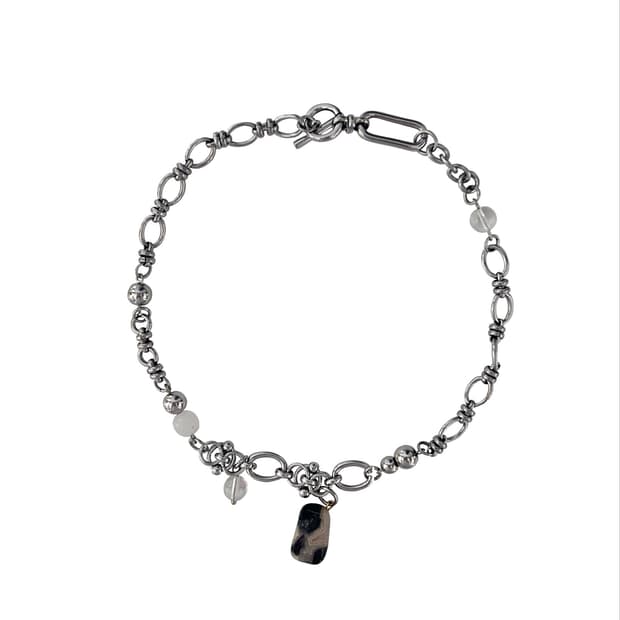 Marble stone necklace
