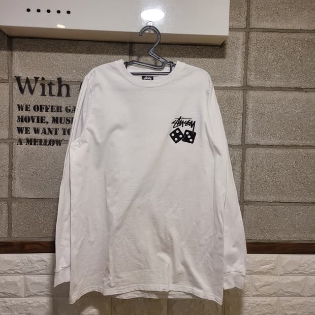 스투시 다이스 롱슬리브 S