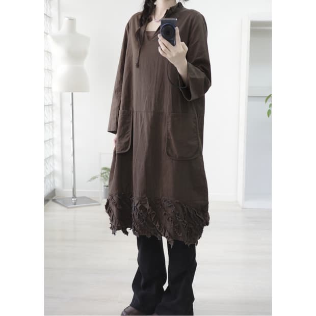 Lis Khros brown one-piece