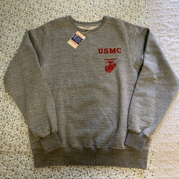 [XL] 버즈릭슨 BR69456 프리덤 슬리브 스웻셔츠 헤더그레이