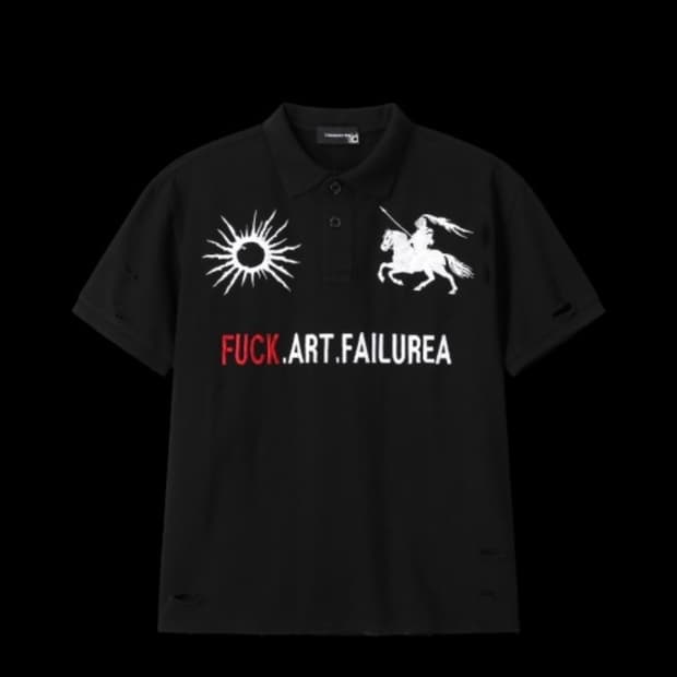 2) tornortied F.A.F Polo Shirt