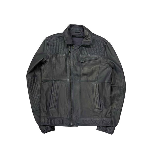 캘빈클라인 진스 양가죽  멀티 포켓 리얼 레더 자켓(L)