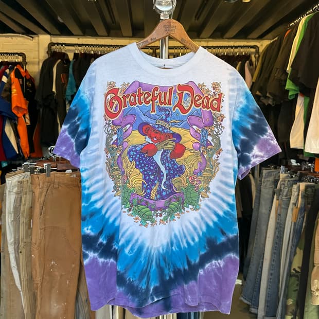 그레이트풀 데드 락밴드 2000 프린팅 티셔츠