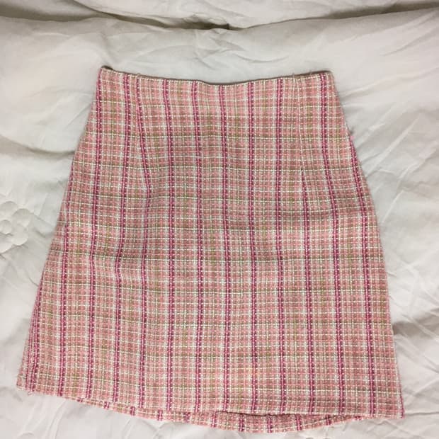 빈티지 트위드 스커트