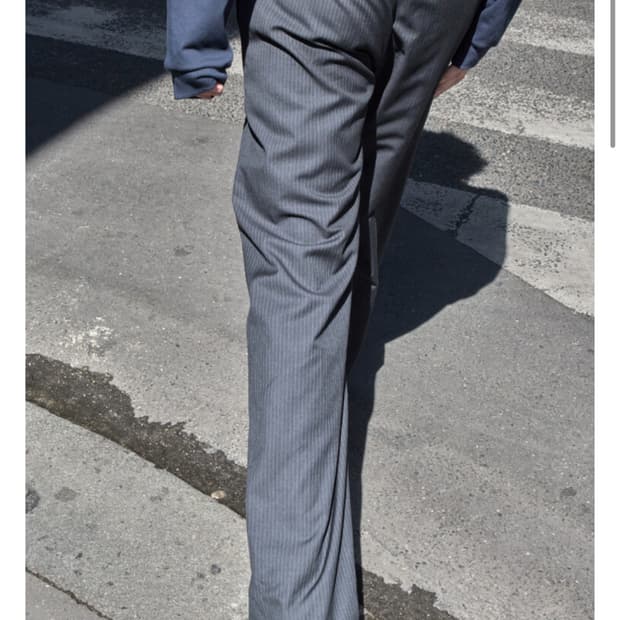 머듈 네이비 스트라이프 라운지 팬츠