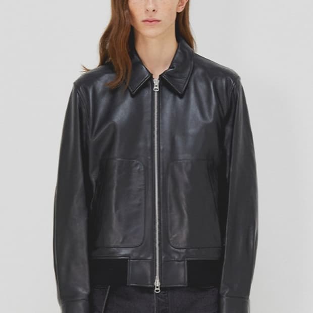 (L) 토니웩 port 레더 블루종