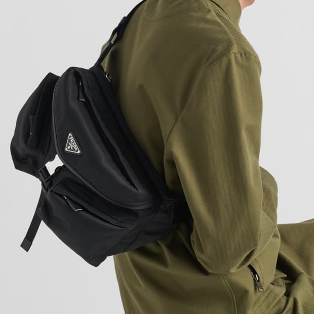 프라다 리나일론 및 가죽 숄더백 크로스백 2vh175