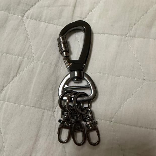 스칼렛또 블랙 카라비너 키링