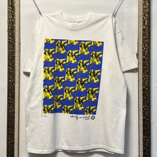 빈티지 90s Andy warhol Cow 앤디워홀 아트 티