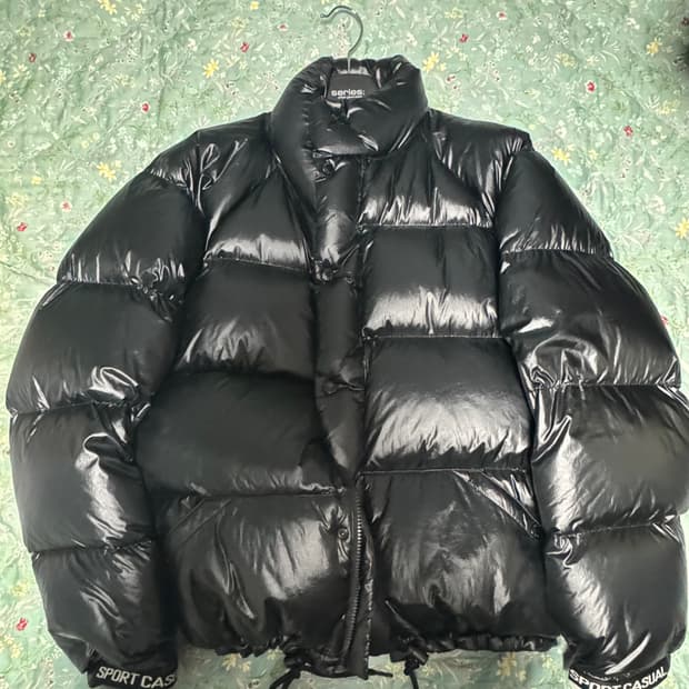 헤리티지플로스 24fw 1972 숏패딩 블랙 M