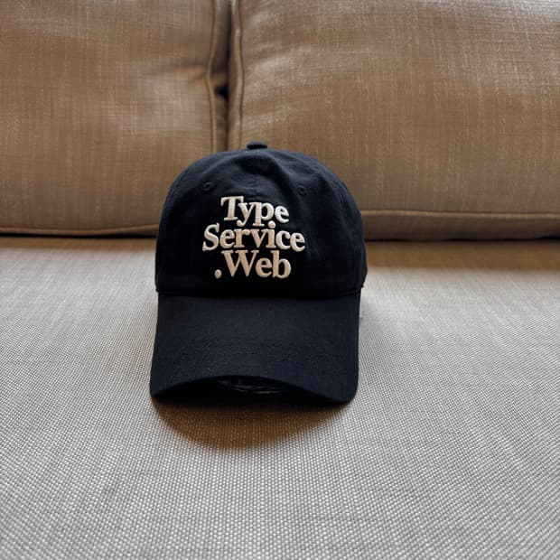 타입서비스(TYPESERVICE) 블랙 볼캡